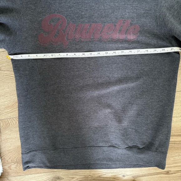 Charcoal Crew Neck Sweatshirt (Brunette) - Picture 6 of 7